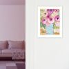 Grannys Visit White Framed Print Wall Art