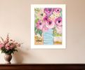 Grannys Visit White Framed Print Wall Art