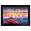 River Rules 1 Black Framed Print Wall Art