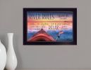 River Rules 1 Black Framed Print Wall Art