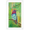 Annas Hummingbird White Framed Print Wall Art