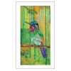 Purple Throated Mountain Gem White Framed Print Wall Art