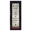 Bath Rules 6 Black Framed Print Bathroom Wall Art