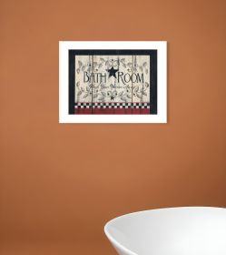 Bathroom 7 White Framed Print Bathroom Wall Art