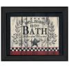 Hot Bath 10 Black Framed Print Bathroom Wall Art