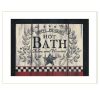 Hot Bath 11 White Framed Print Bathroom Wall Art