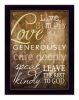 Live Simply 1 Black Framed Print Wall Art