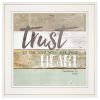 Trust in the Lord 1 White Framed Print Wall Art