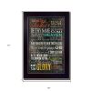 The Lords Prayer 1 Black Framed Print Wall Art