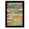 Dog Rules 1 Black Framed Print Wall Art