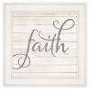 Simple Words Faith 1 White Framed Print Wall Art