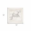 Simple Words Faith 1 White Framed Print Wall Art