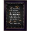 Be Yourself 1 Black Framed Print Wall Art