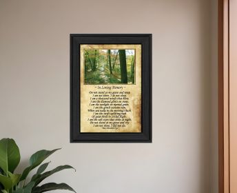 In Loving Memory 1 Black Framed Print Wall Art