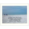 A Place near the Ocean White Framed Print Wall Art