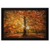 Autumn Leaves 4 Black Framed Print Wall Art