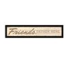 Friend a Gather Here 1 Black Framed Print Wall Art