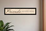 Friend a Gather Here 1 Black Framed Print Wall Art