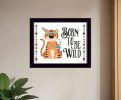 Born to be Wild 1 Black Framed Print Wall Art