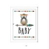 Owl Baby 2 White Framed Print Wall Art