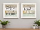 Set Of Two Trusting in the Lord White Framed Print Wall Art