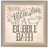 When All Else Fails 1 Brown Framed Print Bathroom Wall Art