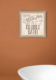 When All Else Fails 1 Brown Framed Print Bathroom Wall Art