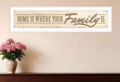 Home Is? 3 White Framed Print Wall Art