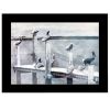 Birds on a Pier 1 Black Framed Print Kitchen Wall Art