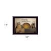 Family Gather Here 1 Black Framed Print Kitchen Wall Art