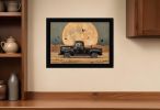 Harvest Moon 1 Black Framed Print Kitchen Wall Art