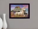 Royal Unicorn 1 Black Framed Print Wall Art