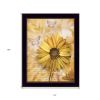 Flowers and Butterflies II 1 Black Framed Print Wall Art