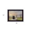 Morning Exercise 1 Black Framed Print Wall Art