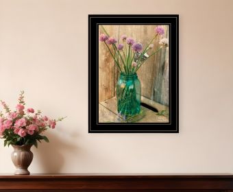 Country Chives 2 Black Framed Print Wall Art