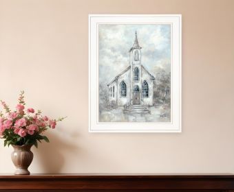 Faith 3 White Framed Print Wall Art