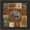 At the Cabin Black Framed Print Wall Art