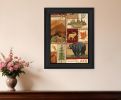 Lodge Collage I Black Framed Print Wall Art