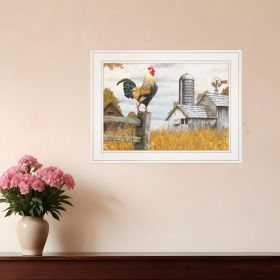 Down on the Farm II White Framed Print Wall Art