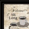 Sit Long Talk Much 4 Black Framed Print Kitchen Wall Art