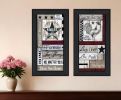 Set Of Two Family Wisdom Black Framed Print Wall Art