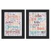 Set Of Two The Only Person Black Framed Print Wall Art