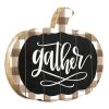 Gather Printed on a Pumpkin Unframed Print Wall Art