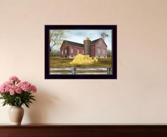 Farm Life 1 Black Framed Print Wall Art