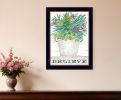 Believe Succulents 1 Black Framed Print Wall Art