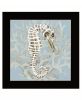 Coral Seahorse I 1 Black Framed Print Wall Art