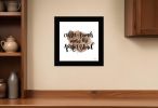 Coffee and Friends 1 Black Framed Print Wall Art