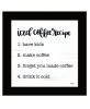 Iced Coffee Recipe 1 Black Framed Print Wall Art