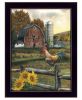 Early Rooster 1 Black Framed Print Wall Art