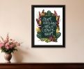 Grateful Heart 1 Black Framed Print Wall Art